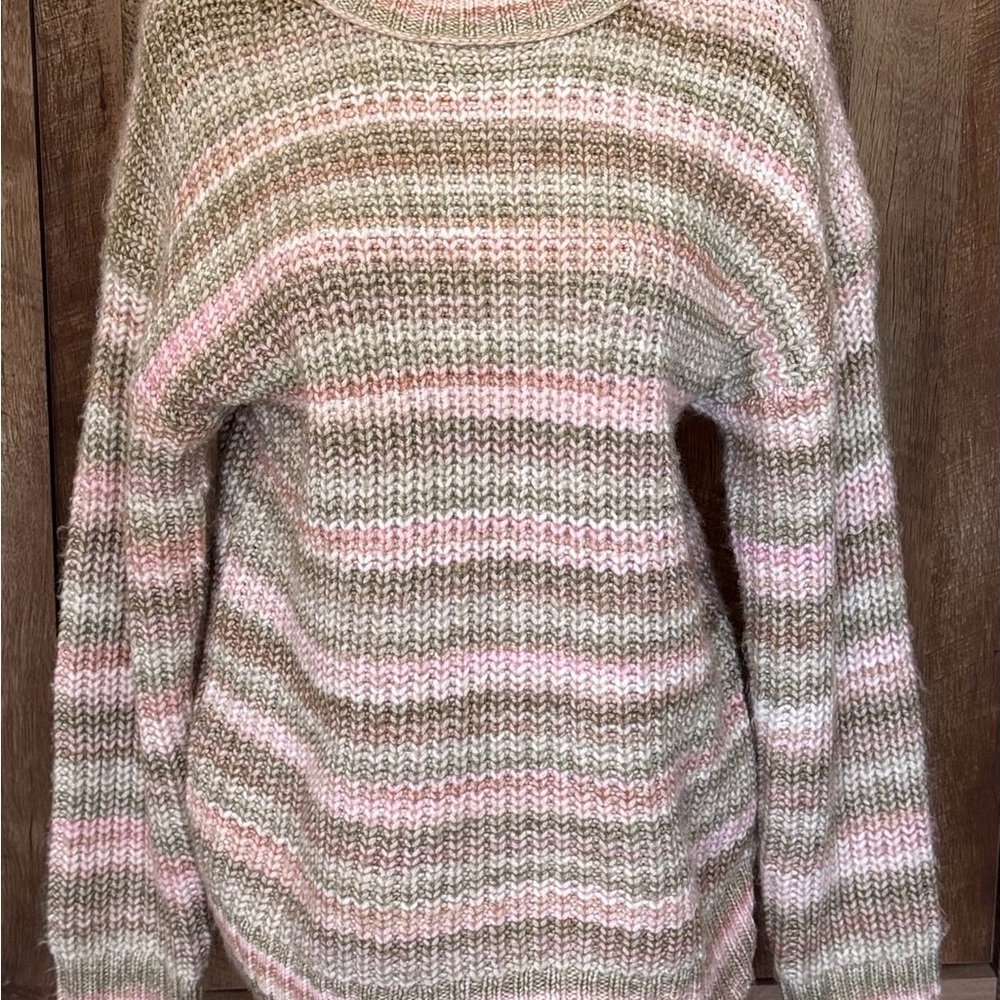 BP Multicolor Striped Crew Neck Sweater New With Tags - Picture 4 of 14